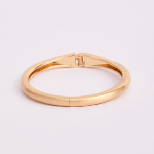 Brazalete Rígido Dorado Minimal Nefrah