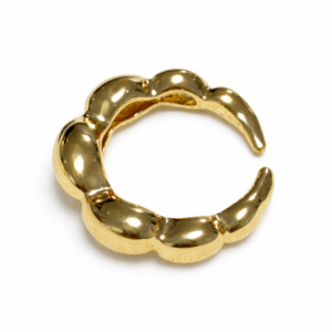 Anillo Dorado Regulable Chunky Orgánico