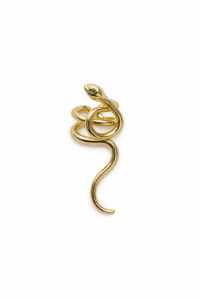 Anillo Dorado Regulable Serpiente Envolvente