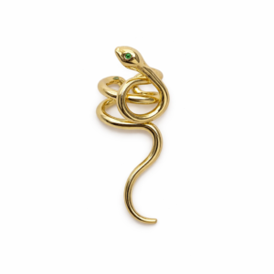 Anillo Dorado Regulable Serpiente Envolvente