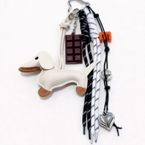 Bag Charm Choco Doggy Marfil