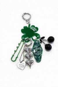 Bag Charm Trébol Lucky Friends Verde