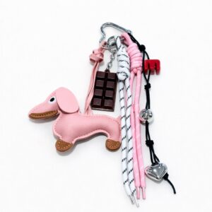 Bag Charm Choco Doggy Rosado